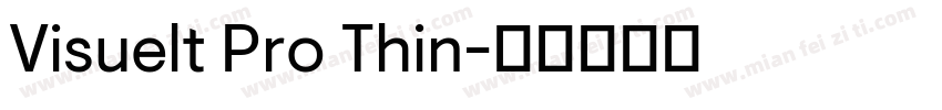 Visuelt Pro Thin字体转换